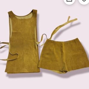 Sold soldVintage Handmade vest and shorts